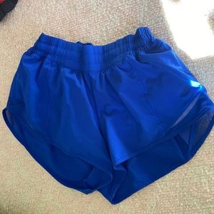 Blue lulu lemon shorts